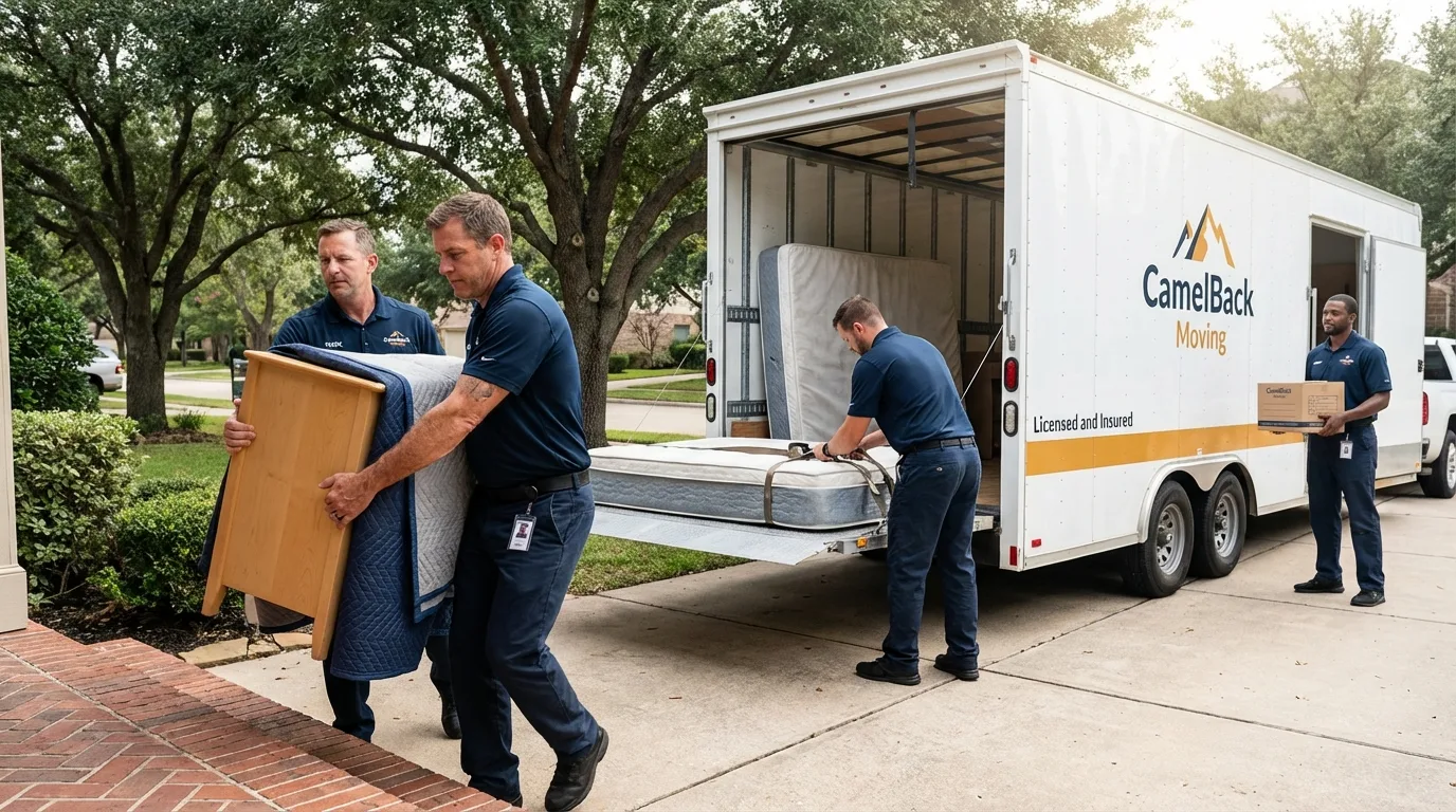 Crew loading residential truck for cross-state move from Dry Ridge, KY